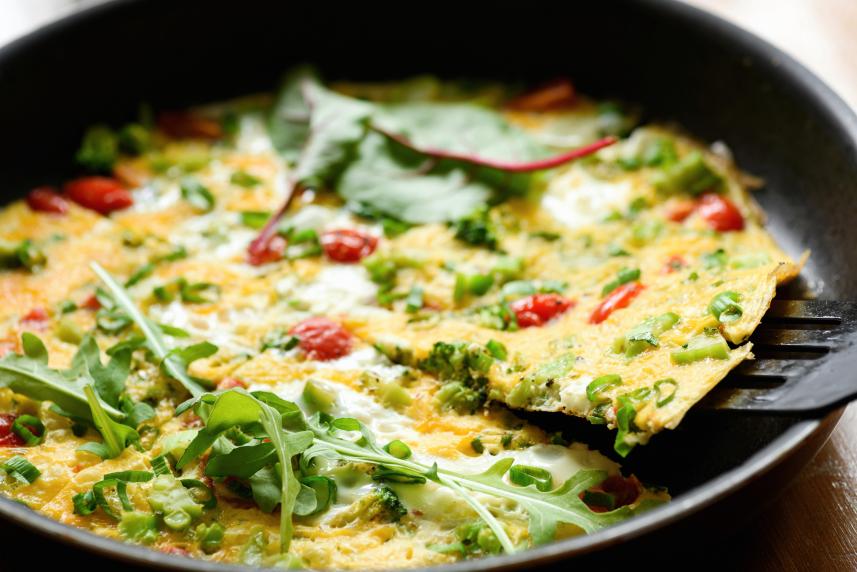 Frittata with vegetables