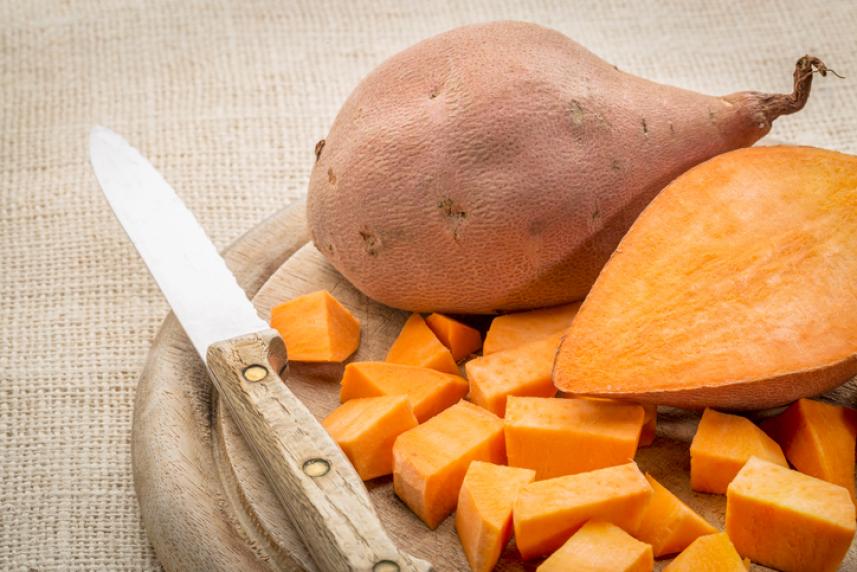 Sweet Potatoes and Brussels Sprouts Salad